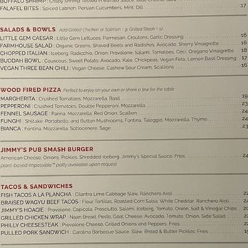 Jimmy's Pub - Menú - Pubs Near Me - Ojai, California