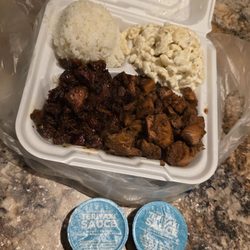 Hawaiian Bros Island Grill - This is $20 folks! Do not order a Large Mixed Plate. This location is notorious for skimping meat. This isn't $20 worth. This is a joke..