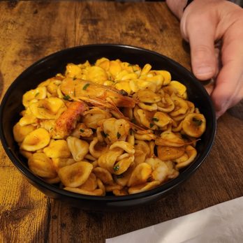 Morsetto Italian kitchen - Entree: Marevivo- orecchiette with lobster, shrimp, and oven-roasted tomatoes... - Italian Near Me - Ridgewood, New Jersey Morsetto Italian kitchen - Entree: Marevivo- orecchiette with lobster, shrimp, and oven-roasted tomatoes... - Italian Near Me - Ridgewood, New Jersey