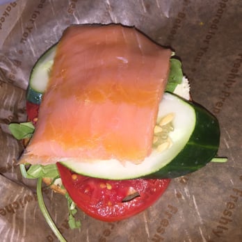 Einstein Bros. Bagels - Herbivore topper with a 4oz nova lox added - Bagels Near Me - Ormond Beach, Florida