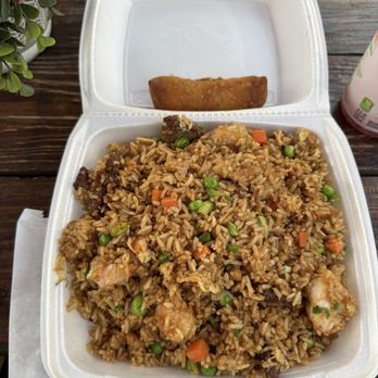 Rice On The Hill - Combination fried rice eggroll - Food Trucks Near Me - Austin, Texas Rice On The Hill - Combination fried rice eggroll - Food Trucks Near Me - Austin, Texas