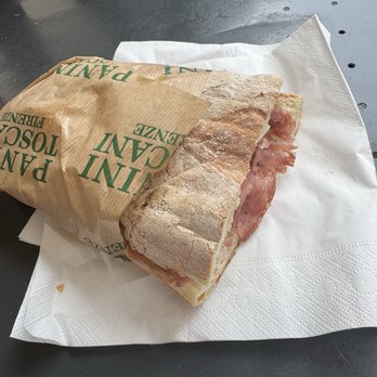 Panini Toscani - Ciabatta, salami, cheese, grilled pepper and grilled zucchini. Perfection. - Sandwiches Near Me - Florence, FI