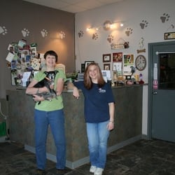 Rover Retreat - Mary and Therese in the lobby with Molly!