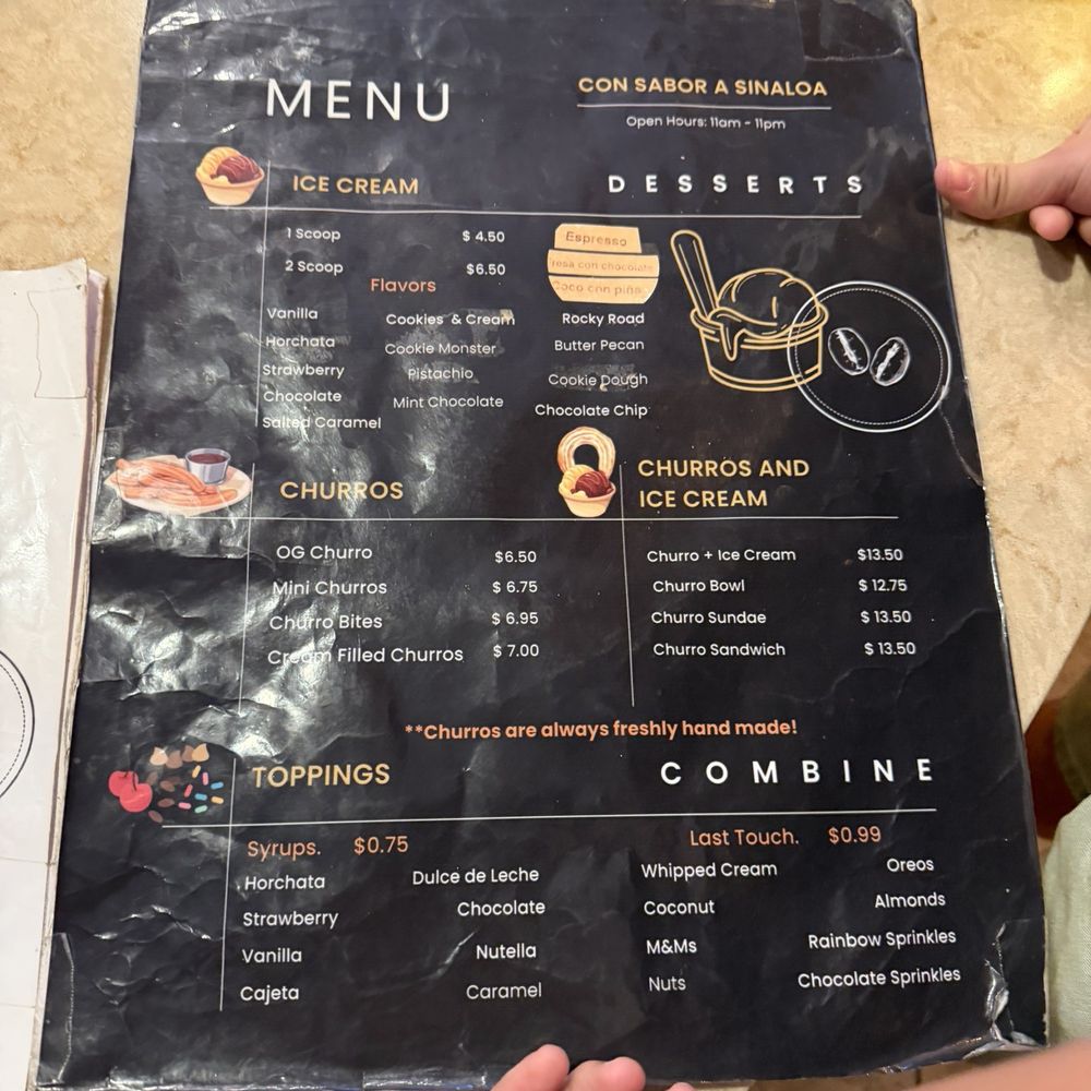 Con Sabor A Sinaloa - Menu - Desserts Near Me - Riverside, California Con Sabor A Sinaloa - Menu - Desserts Near Me - Riverside, California