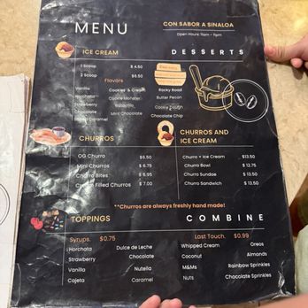 Con Sabor A Sinaloa - Menu - Desserts Near Me - Riverside, California