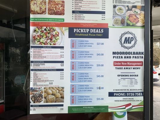 Menu photo 2 Mooroolbark Pizza Mooroolbark, VIC Menu photo 2 Mooroolbark Pizza Mooroolbark, VIC