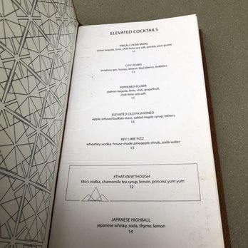 54thirty Rooftop - Menu - Lounges Near Me - Denver, Colorado