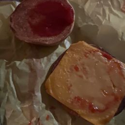 No meat hamburger. Hellacious