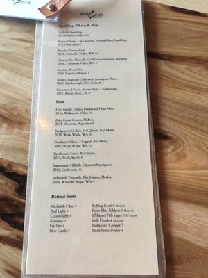 Menu photo 2 Wine & Taps Spokane, WA