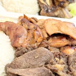 Haiku Hawaiian BBQ - Chicken & Beef combo + kalbi ribs