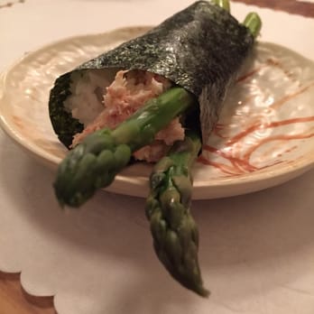 Taiko - Crab Asparagus Handroll - Japanese Near Me - Irvine, California Taiko - Crab Asparagus Handroll - Japanese Near Me - Irvine, California