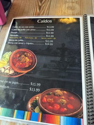 Menu photo 6 Rincon Maria Felix La Puente, CA