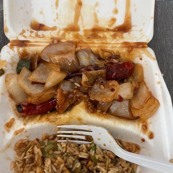 China One Restaurant - The top half should of been the chicken with snow peas and green onions. But it's mostly white onions. - Chinese Near Me - Temecula, California
