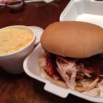 Hog Wild Pit Bar-B-Q - Pulled chicken and mac and cheese. - Barbeque Near Me - Wichita, Kansas