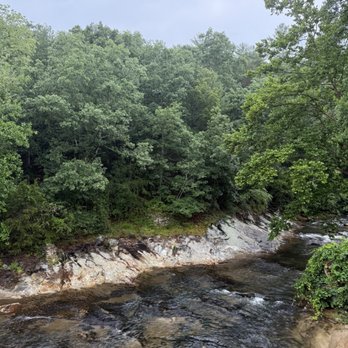 Roaring River Vineyards - River view from patio. - Wineries Near Me - Traphill, North Carolina
