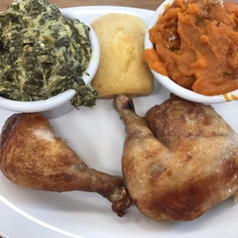Boston Market - 367 - 3 piece dark meat, sweet potatoes and creamed spinach! - Sandwiches Near Me - Philadelphia, Pennsylvania