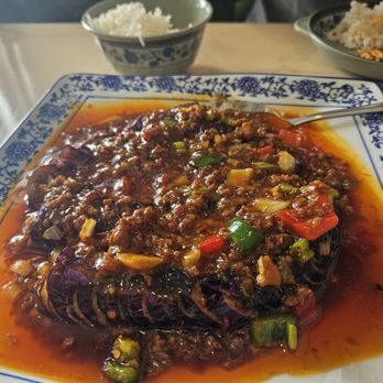 ShiFu Noodle - Eggplant with Minced Beef - Szechuan Near Me - San Antonio, Texas ShiFu Noodle - Eggplant with Minced Beef - Szechuan Near Me - San Antonio, Texas