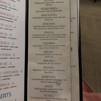 Bin 216 - Cocktail menu - Tapas/Small Plates Near Me - Cleveland, Ohio