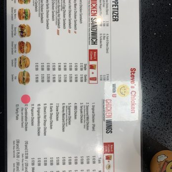 Steve's Chicken - Menu - Chicken Wings Near Me - Aiea, Hawaii Steve's Chicken - Menu - Chicken Wings Near Me - Aiea, Hawaii