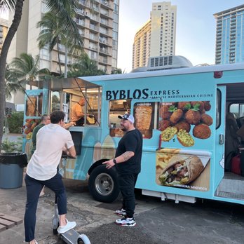 byblos food truck - The truck, parked on Kalakaua. - Food Trucks Near Me - Honolulu, Hawaii