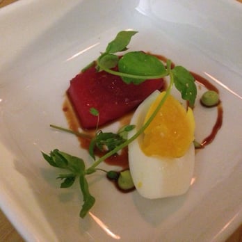 Prubechu - Ahi tuna sashimi with 8 minute egg - Guamanian Near Me - San Francisco, California