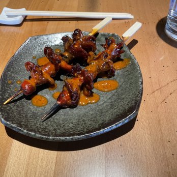 Koji - This is Tako, small octopus skewers with Miso Panca glaze. - Sushi Bars Near Me - Omaha, Nebraska