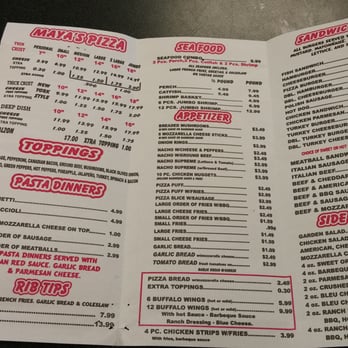 Maya's Pizza - Menu inside - Pizza Near Me - Chicago, Illinois