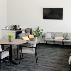 Pendleton Orthodontics - Our comfy waiting area at Pendleton Orthodontics with complementary coffee and water.