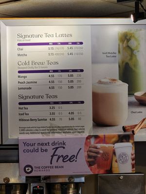 Menu photo 2 The Coffee Bean & Tea Leaf South Pasadena, CA Menu photo 2 The Coffee Bean & Tea Leaf South Pasadena, CA