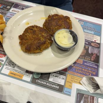 Hinkle's Restaurant - Crab Cakes with 2 sides - New American Near Me - Columbia, Pennsylvania Hinkle's Restaurant - Crab Cakes with 2 sides - New American Near Me - Columbia, Pennsylvania