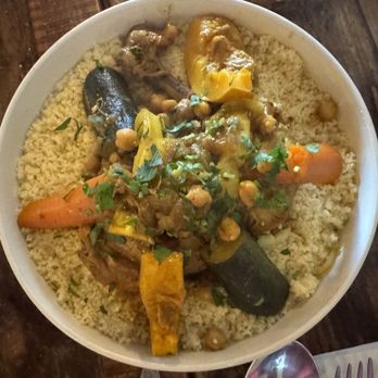 Tajines Restaurant - Cous-cous is my favorite Moroccan dish. Order it any day of the week at Tajines in SF, but in Morocco it's mostly served Fridays only. - Moroccan Near Me - San Francisco, California