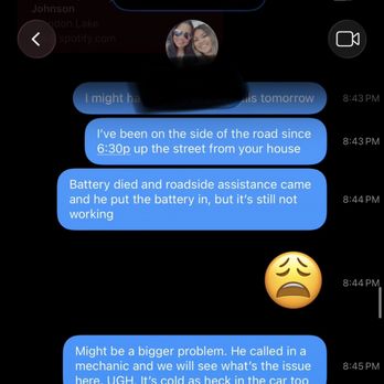 Andrometer - Time stamp when I texed my niece I was still out there at 8:45pm - Roadside Assistance Near Me - Helmetta, New Jersey