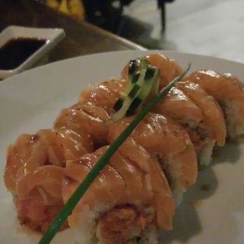 Yuzu Sushi - Alaskan Roll: look at all that salmon! - Japanese Near Me - Chamblee, Georgia Yuzu Sushi - Alaskan Roll: look at all that salmon! - Japanese Near Me - Chamblee, Georgia