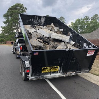 Dumpster Solutions - Large load of concrete hauled off - Dumpster Rental Near Me Dumpster Solutions - Large load of concrete hauled off - Dumpster Rental Near Me