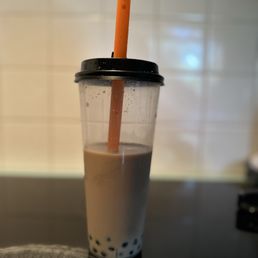 Original Iced Milk Tea w/ Boba (spilled)