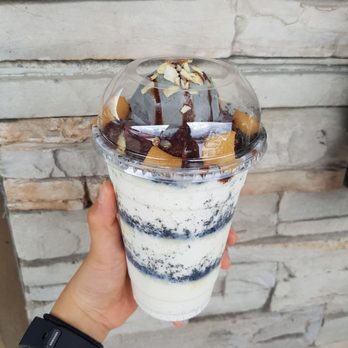 Cups - Black sesame shaved ice, cup size ($7.50) - Desserts Near Me - Markham, Ontario