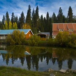 St. Bernard Lodge - Pond and back view of lodge