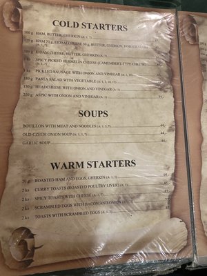 Menu photo 3 Restaurace Plzeňka Prague, PR