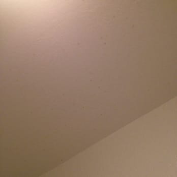 See The Yellow Spots On The Bathroom Ceiling Nicotine Stains From