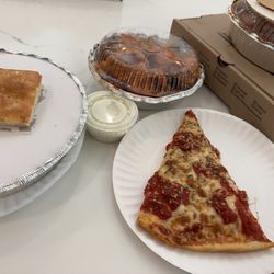 Brooklyn Boys Pizza - Deep dish pizza slice (bomb) & hot wings