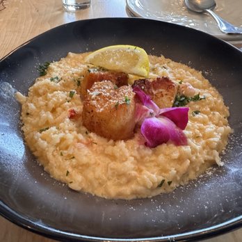 Mel's at 22 - Scallops on top of lobster risotto - Bars Near Me - Cooperstown, New York