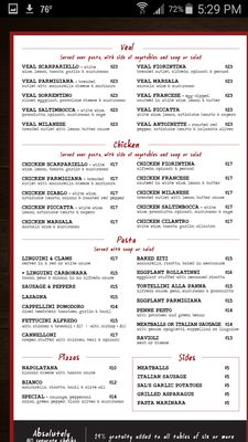 Menu photo 7 Uncle Sal's Italian Restaurant Scottsdale, AZ Menu photo 7 Uncle Sal's Italian Restaurant Scottsdale, AZ