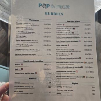 Pop & Pour - Menu - Wine Bars Near Me - Colleyville, Texas