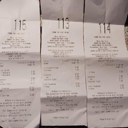 3 receipts for one order, clerk doesn't listen to customers