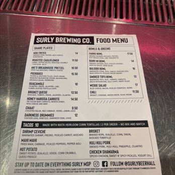 Surly Brewing - Menu - Breweries Near Me - Minneapolis, Minnesota