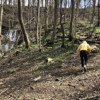 Emmert Falls - Hike up the side of the falls - Hiking Near Me - Brandenburg, Kentucky