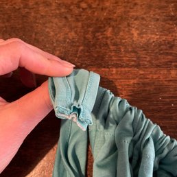 Sloppy seamstress work.