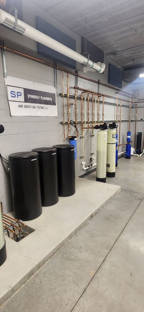 Slide of Synergy Plumbing and Backflow Testing