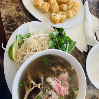 Lunar's Pho - Ox Pho Oxtail & Steak with Chinese donuts  best combo you can ask for on a chilly day. Trust me! - Vietnamese Near Me - Tacoma, Washington