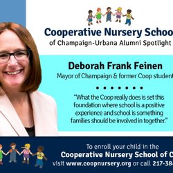 Cooperative Nursery School - Quote from Champaign's Mayor